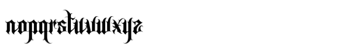 Gangsta Regular Font LOWERCASE