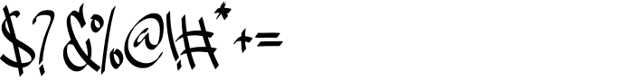 Gangstown GT Regular Font OTHER CHARS