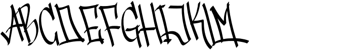 Gangstown GT Regular Font UPPERCASE