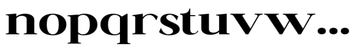 Ganik Bold Expanded Font LOWERCASE