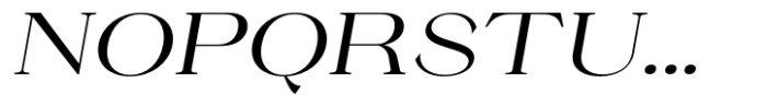 Ganik Expanded Slanted Font UPPERCASE