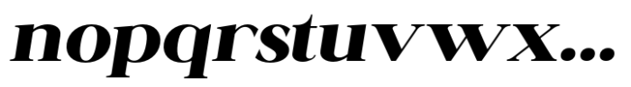 Ganik Extra Bold Semi Expanded Oblique Font LOWERCASE