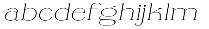 Ganik Extra Light Expanded Slanted FONT
