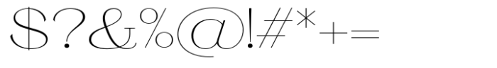 Ganik Extra Light Expanded Font OTHER CHARS