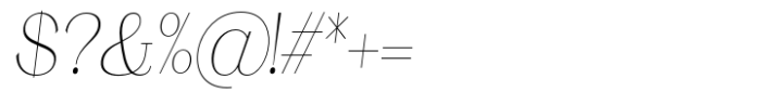 Ganik Extra Light Sem Condensed Obliq Font OTHER CHARS