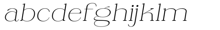 Ganik Extra Light Semi Expanded Oblique FONT