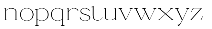 Ganik Extra Light Semi Expanded Font LOWERCASE
