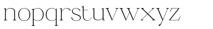 Ganik Extra Light Font LOWERCASE