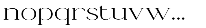 Ganik Light Expanded Font LOWERCASE