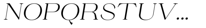 Ganik Light Semi Expanded Slanted Font UPPERCASE