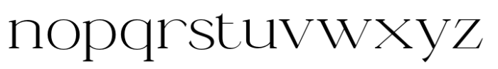 Ganik Light Semi Expanded Font LOWERCASE