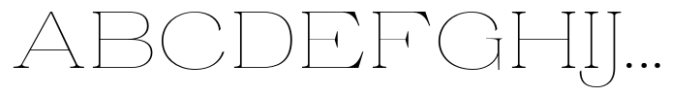 Ganik Thin Expanded Font UPPERCASE