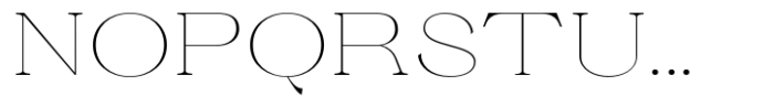Ganik Thin Expanded Font UPPERCASE