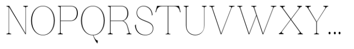 Ganik Thin Semi Condensed Font UPPERCASE