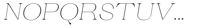 Ganik Thin Semi Expanded Slanted Font UPPERCASE
