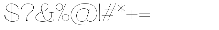 Ganik Thin Semi Expanded Font OTHER CHARS