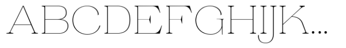 Ganik Thin Semi Expanded Font UPPERCASE