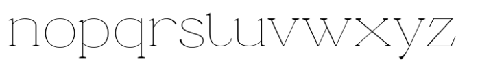 Ganik Thin Semi Expanded Font LOWERCASE