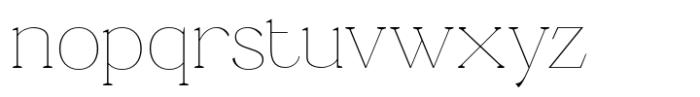 Ganik Thin Font LOWERCASE