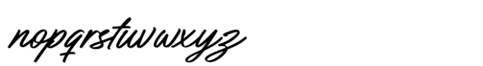 Ganola Brush Font LOWERCASE