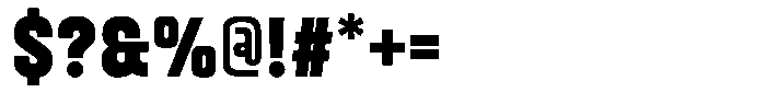 Gantle Black Condensed Font OTHER CHARS