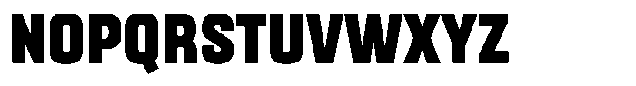 Gantle Black Condensed Font UPPERCASE