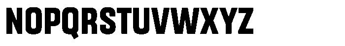 Gantle Bold Condensed Font UPPERCASE