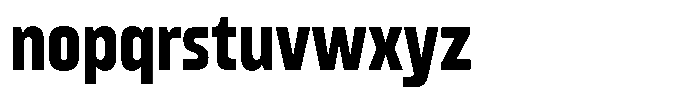 Gantle Bold Condensed Font LOWERCASE