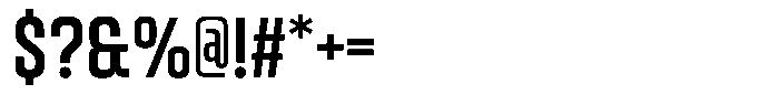 Gantle Condensed Font OTHER CHARS