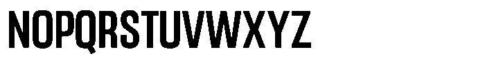 Gantle Condensed Font UPPERCASE