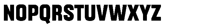 Gantle Extra Bold Condensed Font UPPERCASE