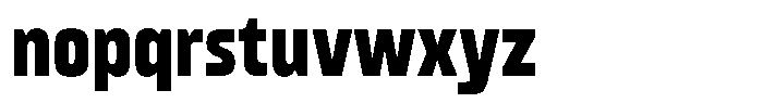 Gantle Extra Bold Condensed Font LOWERCASE