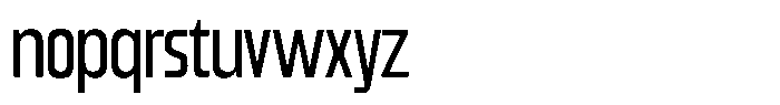 Gantle Extra Light Condensed Font LOWERCASE