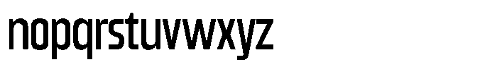 Gantle Light Condensed Font LOWERCASE