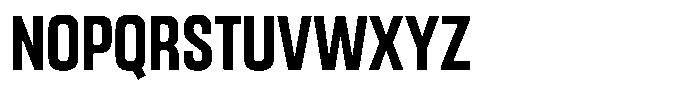 Gantle Medium Condensed Font UPPERCASE