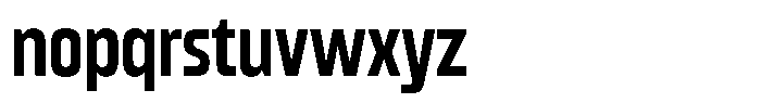 Gantle Medium Condensed Font LOWERCASE