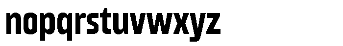 Gantle Semi Bold Condensed Font LOWERCASE