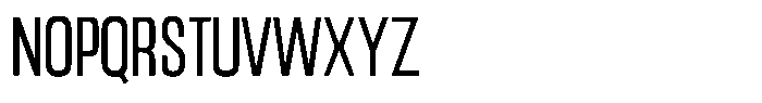 Gantle Thin Condensed Font UPPERCASE