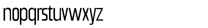 Gantle Thin Condensed Font LOWERCASE