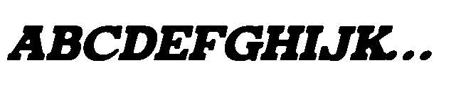 Ganttie Rought Ganttie Italic Font UPPERCASE