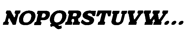 Ganttie Rought Ganttie Italic Font UPPERCASE