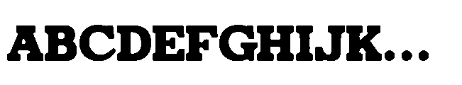 Ganttie Rought Regular Font UPPERCASE