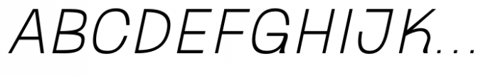 Ganyota Thin Slanted Font UPPERCASE