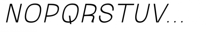 Ganyota Thin Slanted Font UPPERCASE