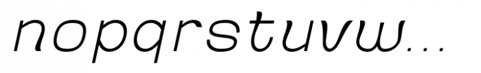 Ganyota Thin Slanted Font LOWERCASE