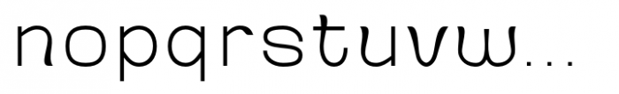 Ganyota Thin Font LOWERCASE