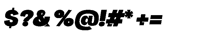 Gaprio Display Italic Font OTHER CHARS