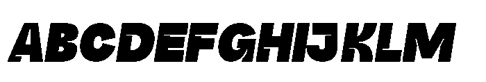 Gaprio Display Italic Font UPPERCASE