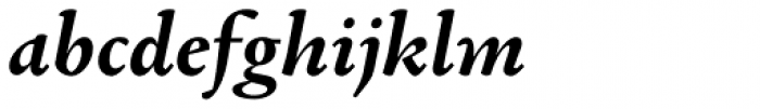 Garalda Bold Italic Font LOWERCASE