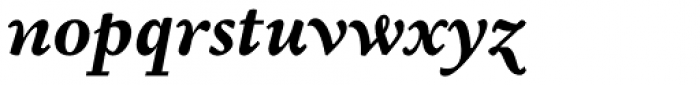 Garalda Bold Italic Font LOWERCASE